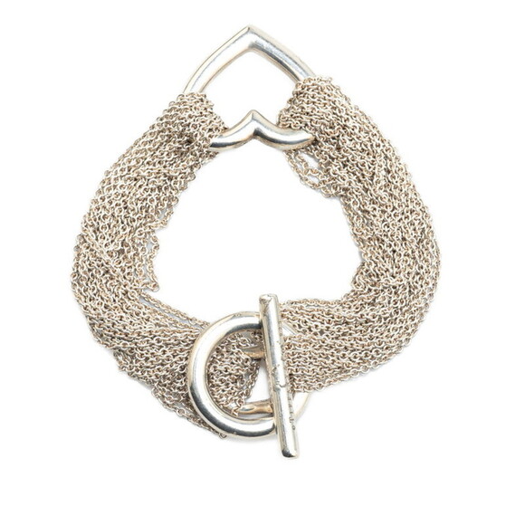 TIFFANY Silver Heart Charm Bracelet - Picture 3 of 6